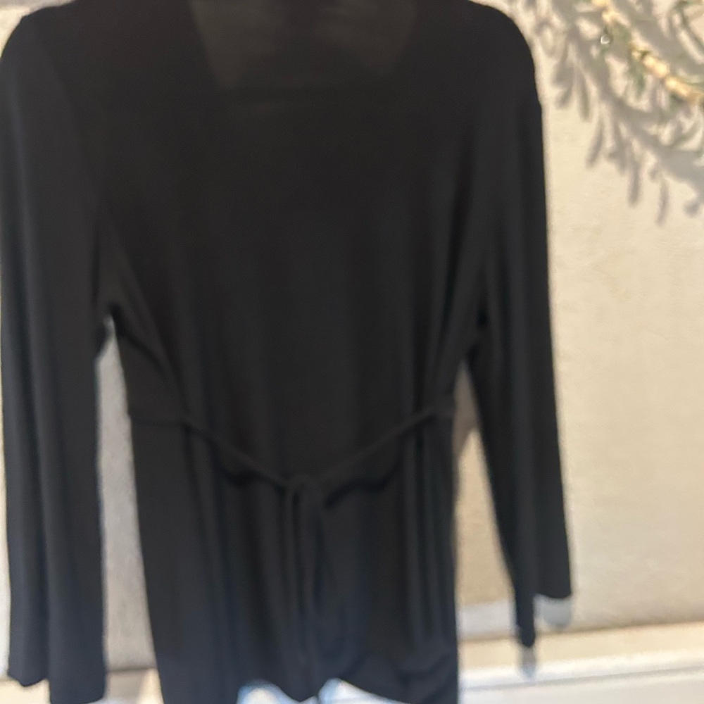 Motherhood Maternity Women's Black Wrap Top - Picture 5 of 7